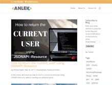 Tablet Screenshot of anlek.com